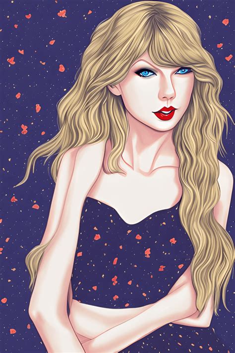 Taylor Swift Lover Illustration · Creative Fabrica