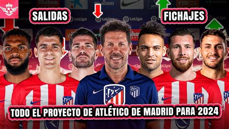 Fichajes Y Salidas De Atletico De Madrid Para La Apertura Del Mercado