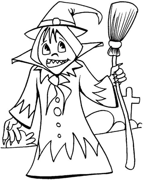 Wishing you a happy wicked Halloween Day coloring pages | Download Free ...