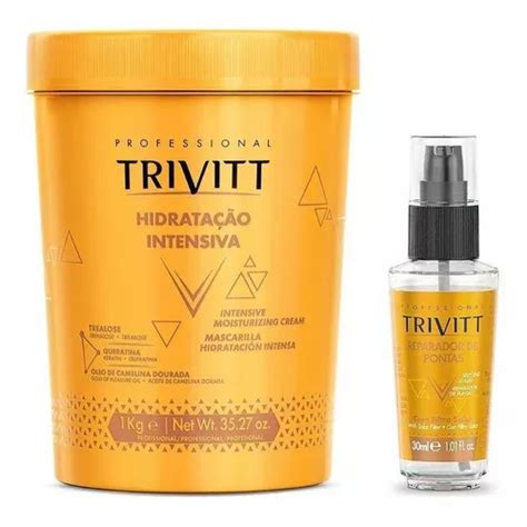 Hidratação Intensiva Trivitt 1kg Reparador De Pontas 30ml MercadoLivre