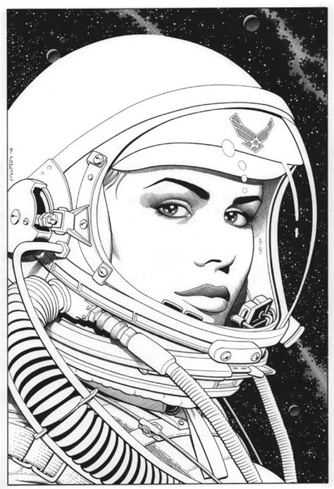 Space Girl In Gary Martins Pin Ups Splashes And Covers Comic Art Gallery Room 1271017