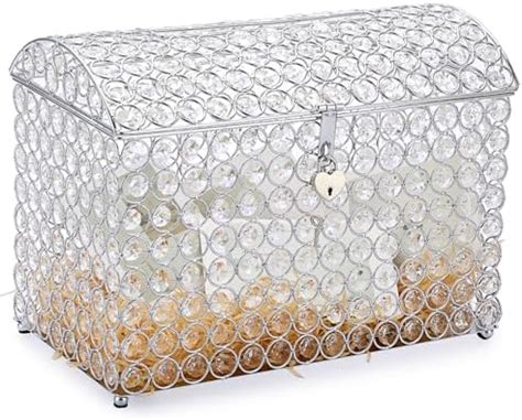 Amazon De Sumnacon Kristall Hochzeit Kartenbox Karteholder