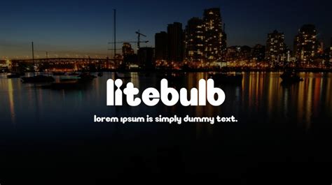 Litebulb Font Download Free For Desktop And Webfont