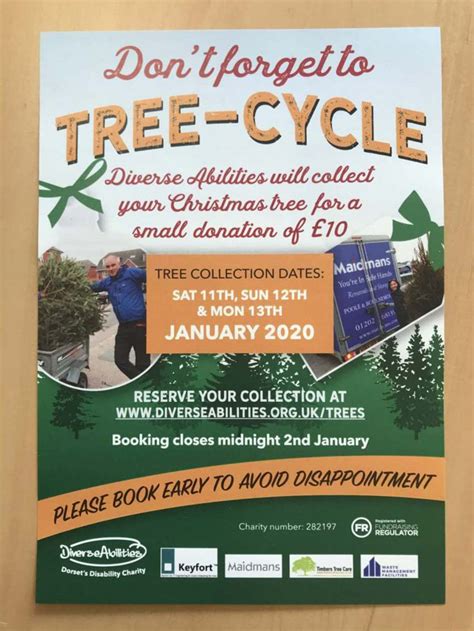 Christmas Tree Recycling Poster - Maidmans