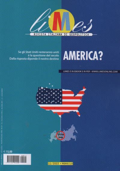 Limes America 10 12 2022 Mensile Italiano EDICOLA SHOP