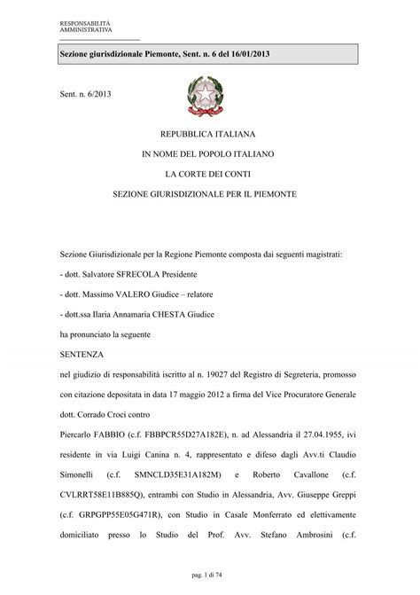 Sentenza Consiglio Di Stato