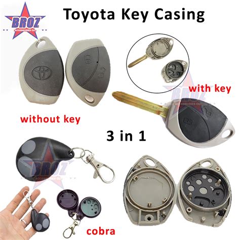 3 In 1 Key Casing Cover Shell 2 Buttons Cobra Alarm Remote Control