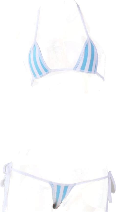 JasmyGirls Anime Lingerie Stripe Micro Bikini Kawaii Swimsuit Japanese