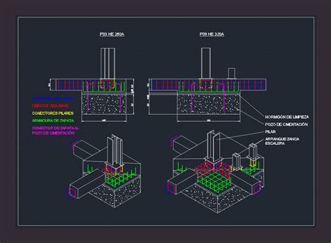 Zapata With Metal Pilar DWG Block For AutoCAD Designs CAD