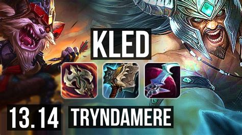 Kled Vs Trynda Top 8 Solo Kills 400 Games Dominating Euw