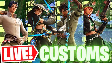 🔴 Live Fortnite Customs With Viewers 🥳 Season 3 Skins Giveaway Announcement Youtube