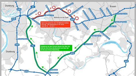 A40 in NRW Sperrung Richtung Holland alle Umleitungen im Überblick