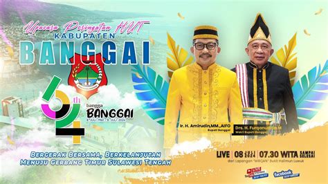 Live Upacara Peringatan Hut Kabupaten Banggai Ke Youtube