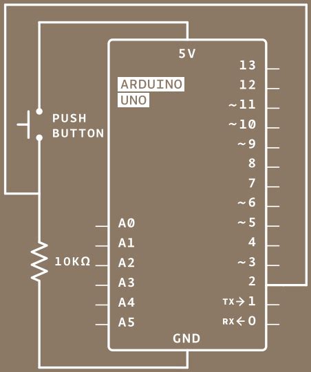 arduino uno - What is happening in this basic push-button circuit ...