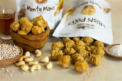 Krispi Puffs Mente Manis 65g Snack Sorgum East Bali Cashews