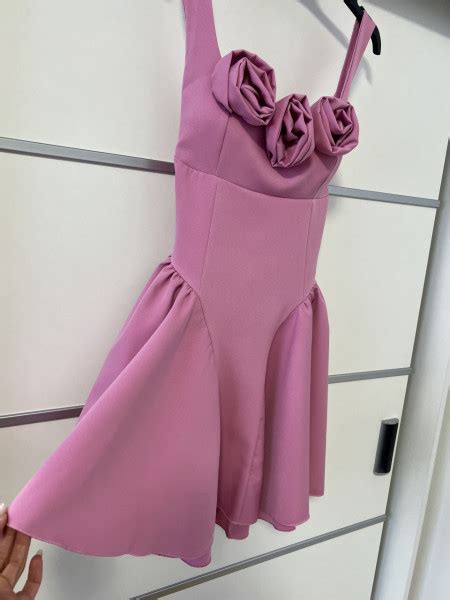 rochie iris roses roz