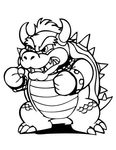 Free Bowser Coloring Pages Online Download Free Bowser Coloring Pages