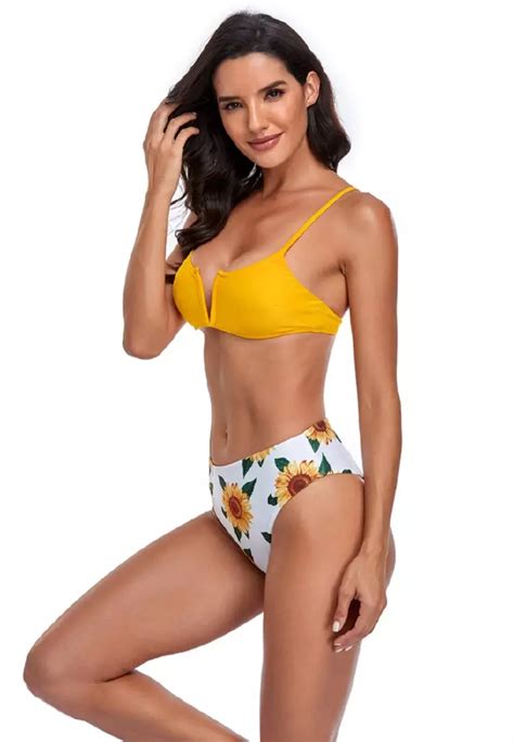 Buy B Code Lyh European Style Lady Bikini Swimwear Yellow