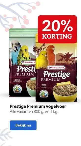 Prestige Premium Vogelvoer Aanbieding Bij Boerenbond