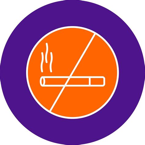 No Smoking Line Filled Circle Icon Vector Art At Vecteezy