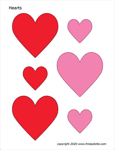 Hearts Free Printable Templates And Coloring Pages