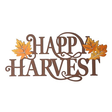 Glitzhome 2375inl Metal Happy Harvest Wall Décor 20648847 Hsn