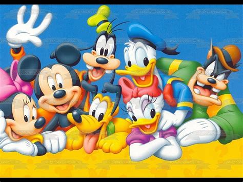 Disney Mickey Mouse Minnie Mouse Goofy Donald Duck Daisy Duck Pluto Ed A Birtay Place Hd