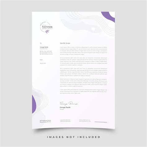 Premium Vector Letterhead Template