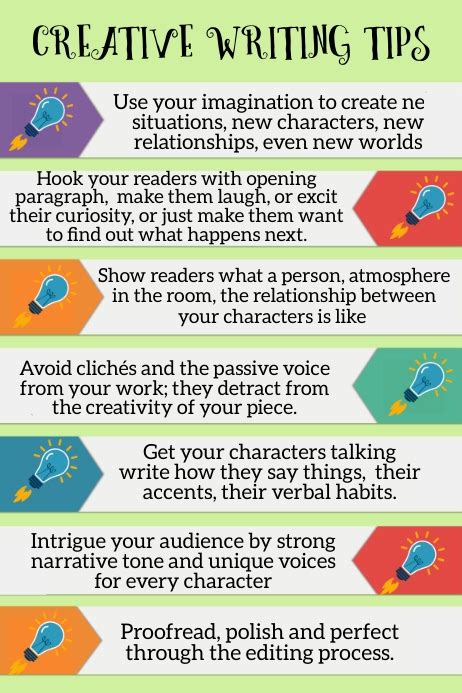 Creative Writing Tips Template Postermywall