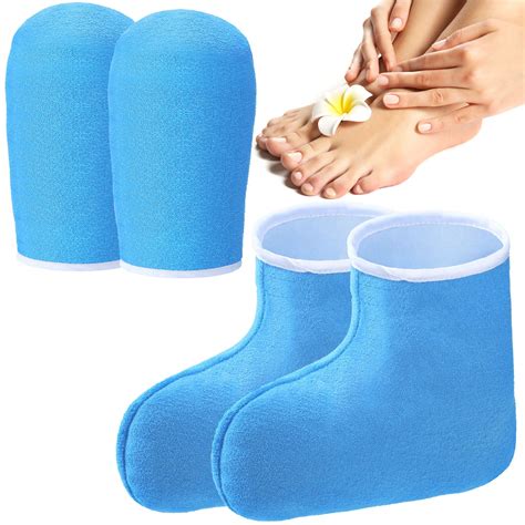 Paraffin Wax Mitts Gloves Booties Set For Moisturizing Hand And Foot