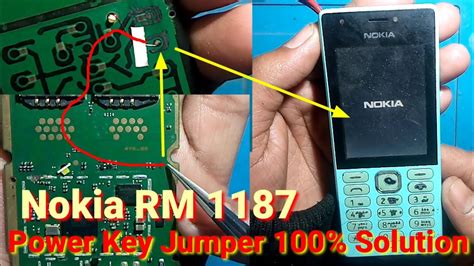 Nokia RM 1187 Power Key Jumper Nokia 216 RM 1187 Power Button Not