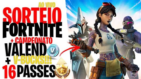 Fortnite Ao Vivo I Sala Personalizada Sorteio De Passes De Batalha