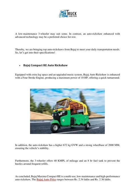 Ppt Modernised Bajaj Cvs With Advanced Dtc I Tech For Sustainable Transportation Powerpoint