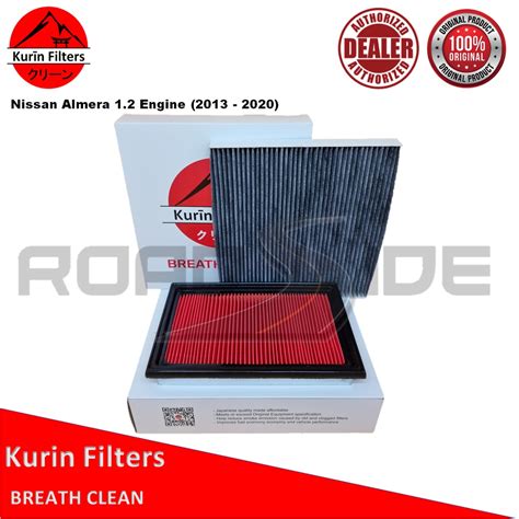 Kurin Combo Filters Air Charcoal Cabin For Nissan Almera Engine