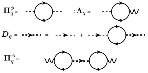 Feynman Diagrams Of Polarization Functions Solid Dashed And Wiggly