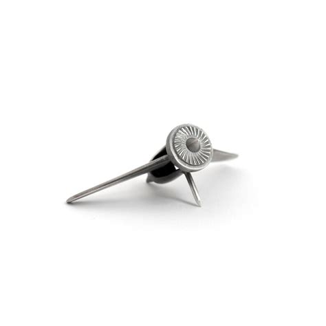 Jet Engine Pin Or Tie Tack Vintage Inspired In Solid Sterling Etsy Israel