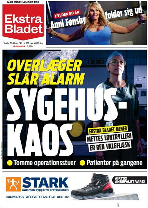 Journal Ekstra Bladet Danemark Les Unes Des Journaux De Danemark