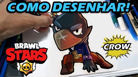 Como Desenhar O Corvo Crow Lend Rio De Brawl Stars Passo A Passo