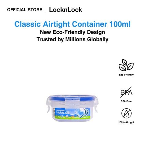 Locknlock Eco Friendly Classic Airtight Round Food Container Ml