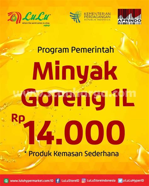 Promo Minyak Goreng LULU Supermarket Hanya Rp 14 000 Liter Scanharga