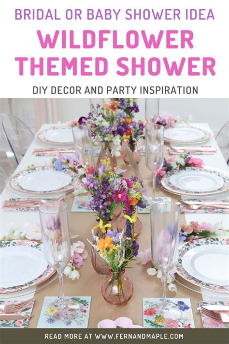 Wild At Heart Wildflower Shower Wedding Shower Themes Bridal Shower