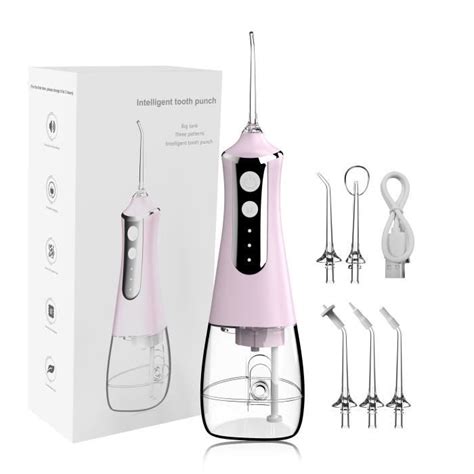 Rose Irrigateur Buccal Portable Jet Dentaire Nettoyage Des Dents 5