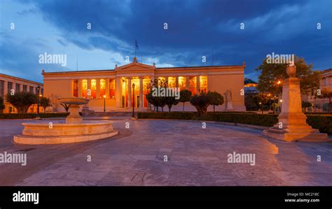 Building Of The National And Kapodistrian University Of Athens In Panepistimio One Of The