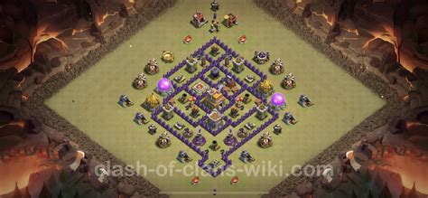 Best Anti 3 Stars War Base TH7 with Link, Anti Everything 2023 - Town ...