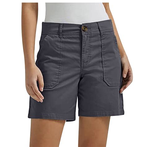 Aloohaidyvio Women S Summer High Waisted Bermuda Denim Shorts