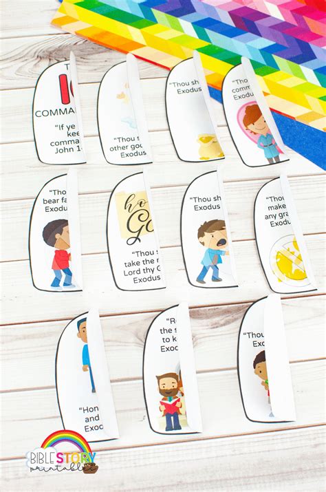 10 Commandments Craft For Preschoolers Bible Story Printables