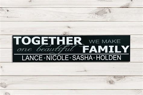 Blended Family Blended Family Gift Blended Family Sign | Etsy