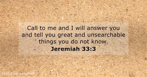 December 3 2014 Bible Verse Of The Day Jeremiah 333