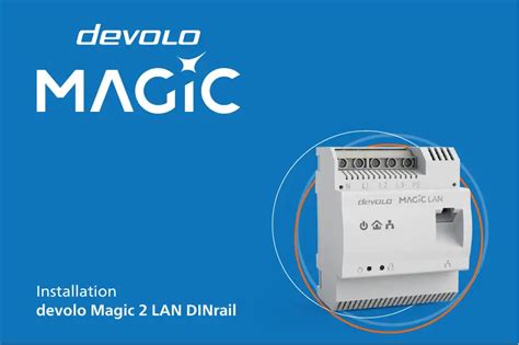 Devolo 8550 Magic 2 LAN DINrail DIN Rail Adapter Installation Guide