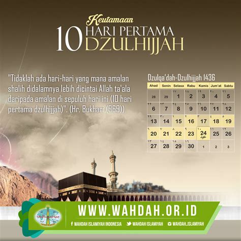 MENCARI JALAN PULANG KEUTAMAAN 10 HARI PERTAMA BULAN ZULHIJJAH